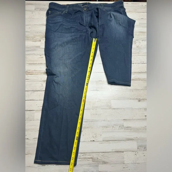 AG Adriano Goldschmied The Everett Blue Jeans Mens 42x32 (44x29) Slim Straight - Picture 5 of 11